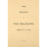 A brief genealogy of the Baldwins