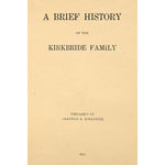 A Brief History of the Kirkbride Family
