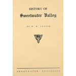 History of Sweetwater Valley [Tennessee]