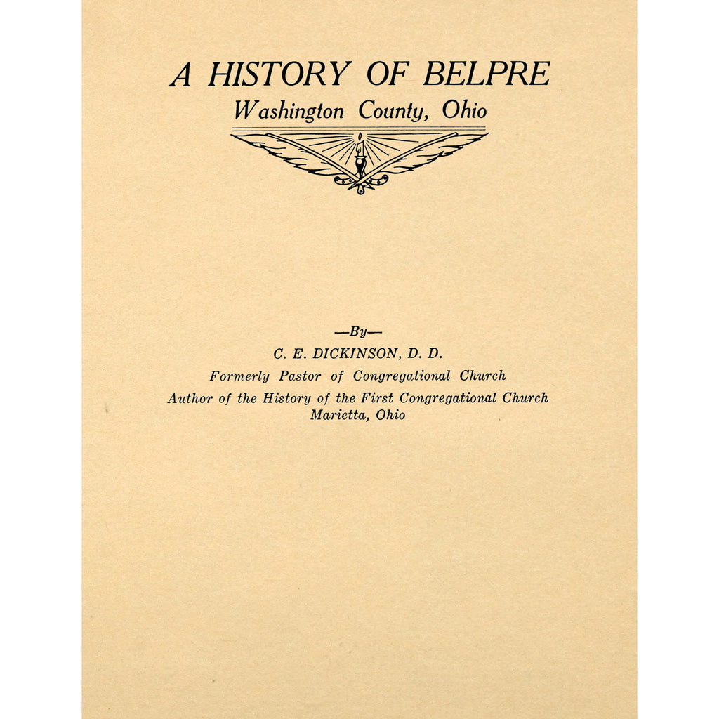 A history of Belpre, Washington County, Ohio