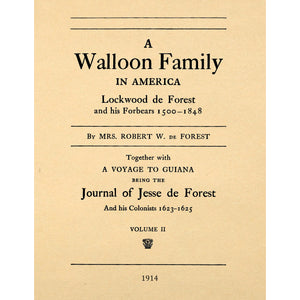 A Walloon Family In America