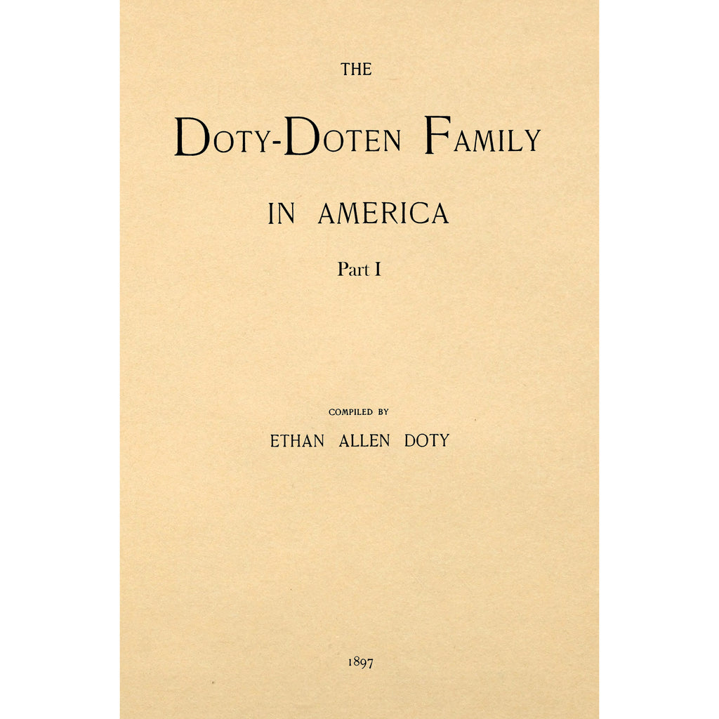 The Doty-Doten Family In America