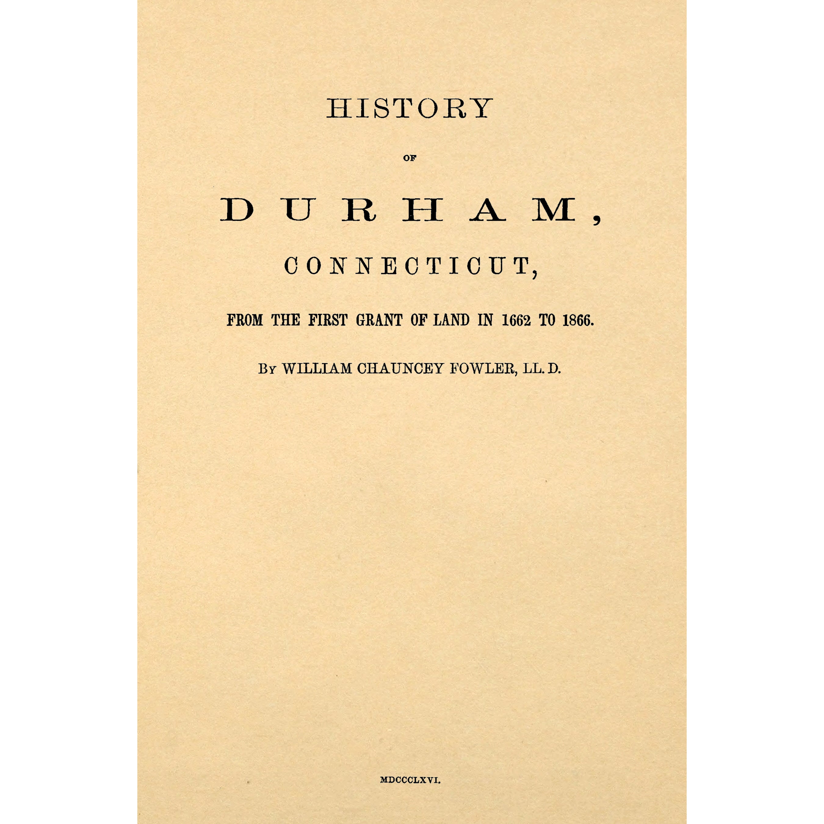 History of Durham, Connecticut