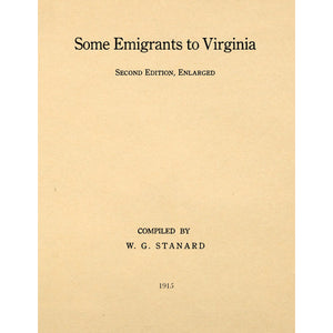 Some Emigrants to Virginia,