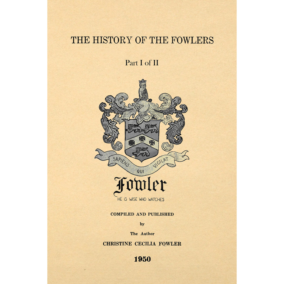 The History Of The Fowlers – Apple Manor Press