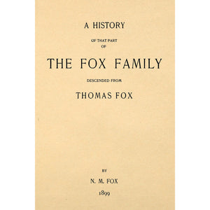 A History of the Fox Family