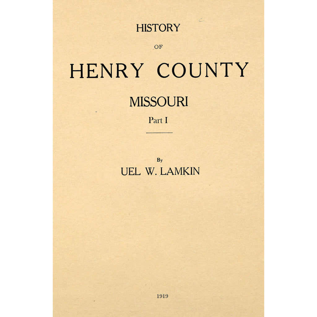 History Of Henry County, Missouri