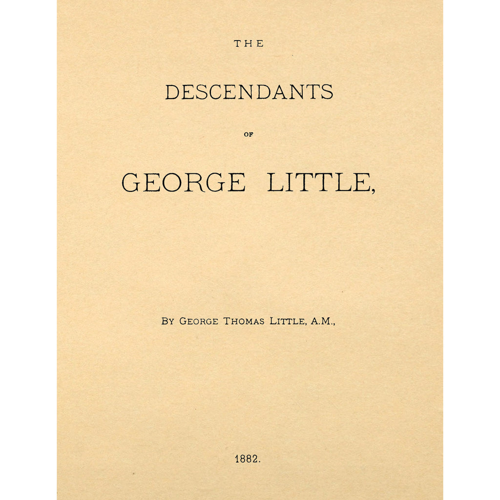The Descendants of George Little