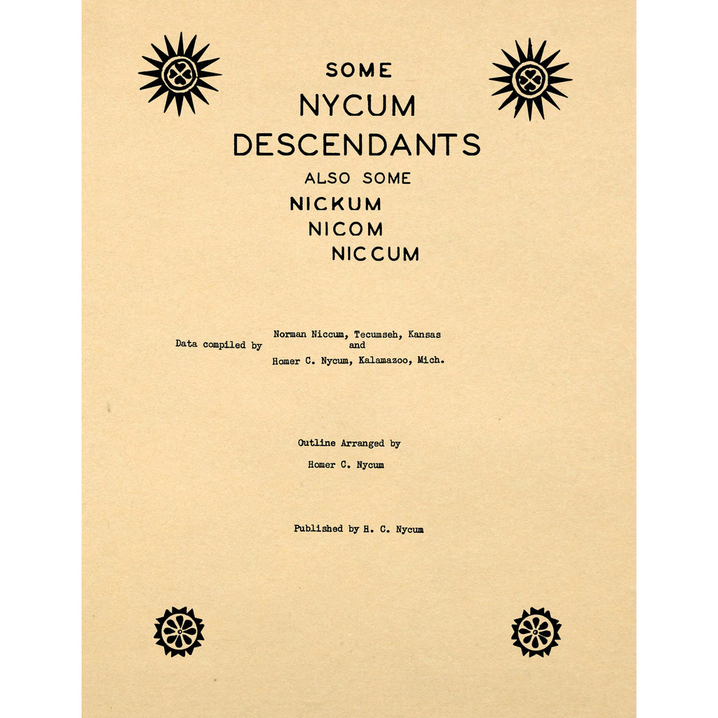 Some Nycum Descendants