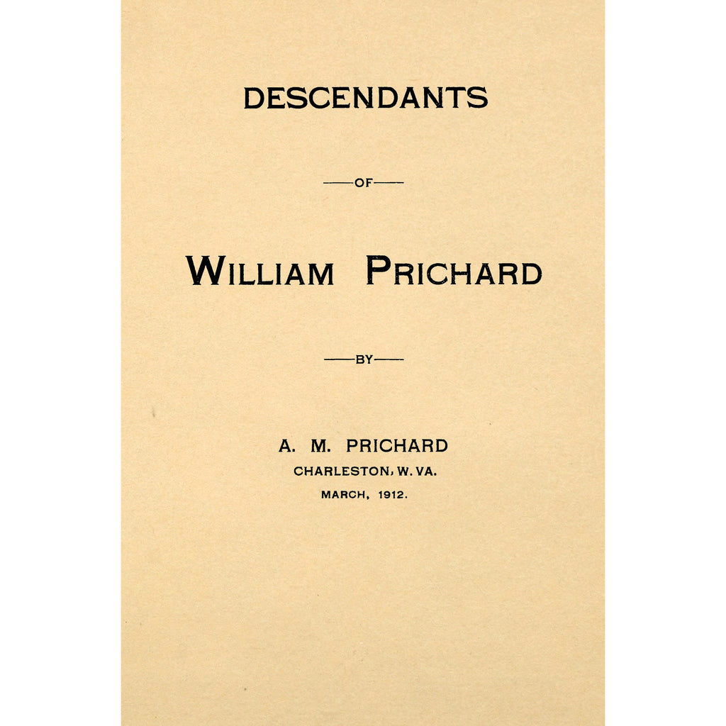Descendants of William Prichard