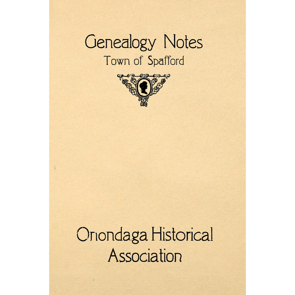 Genealogy Notes, Town of Spafford