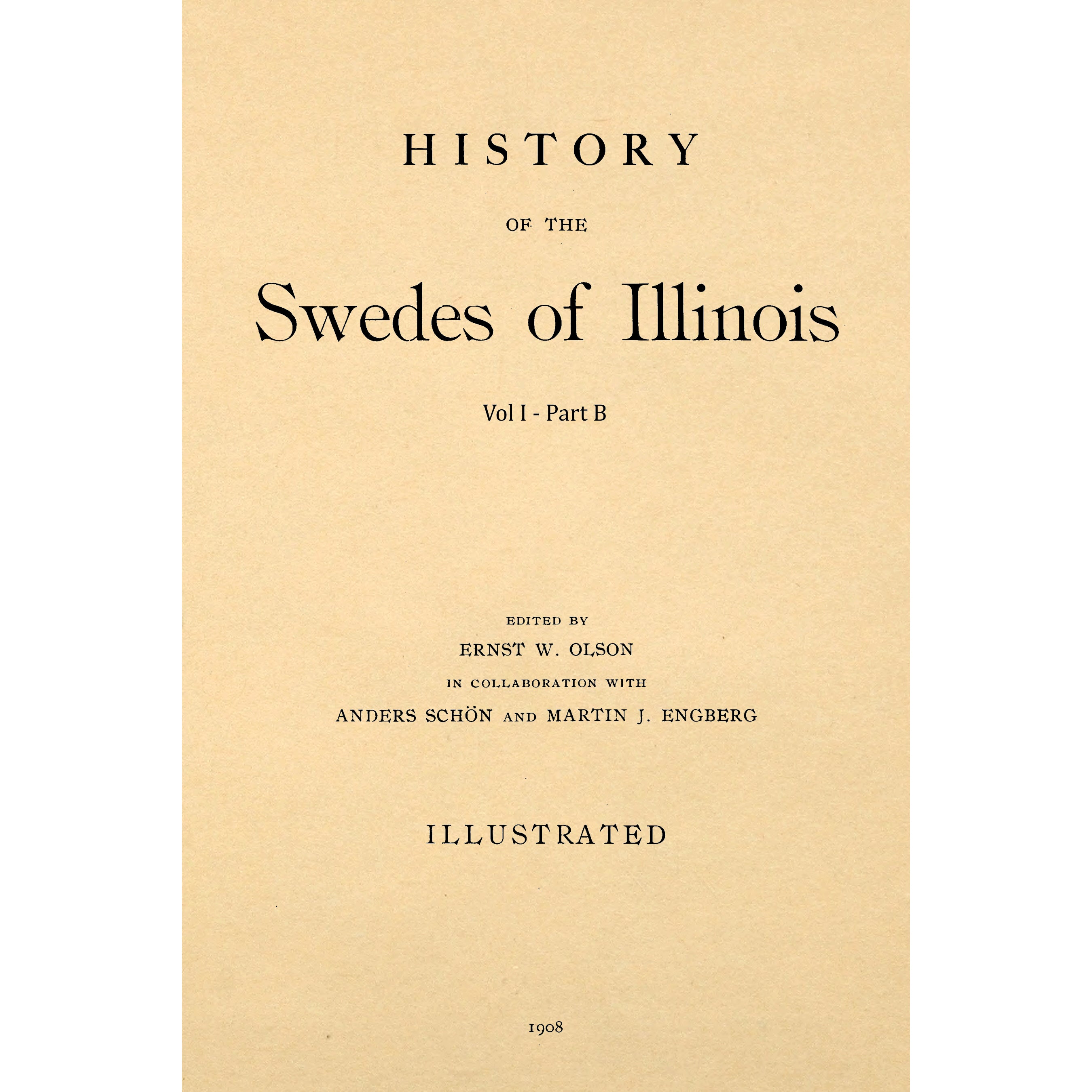 History Of The Swedes Of Illinois
