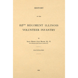 History of the 115th Regiment, Illinois Volunteer Infantry