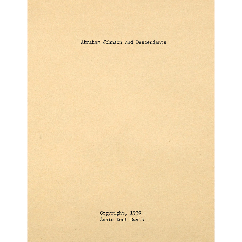 Abraham Johnson and Descendants