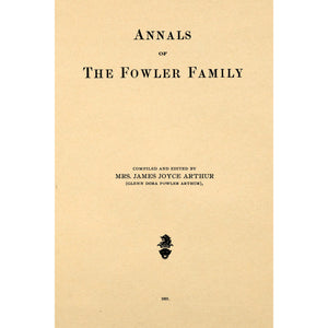 Annals of the Fowler family
