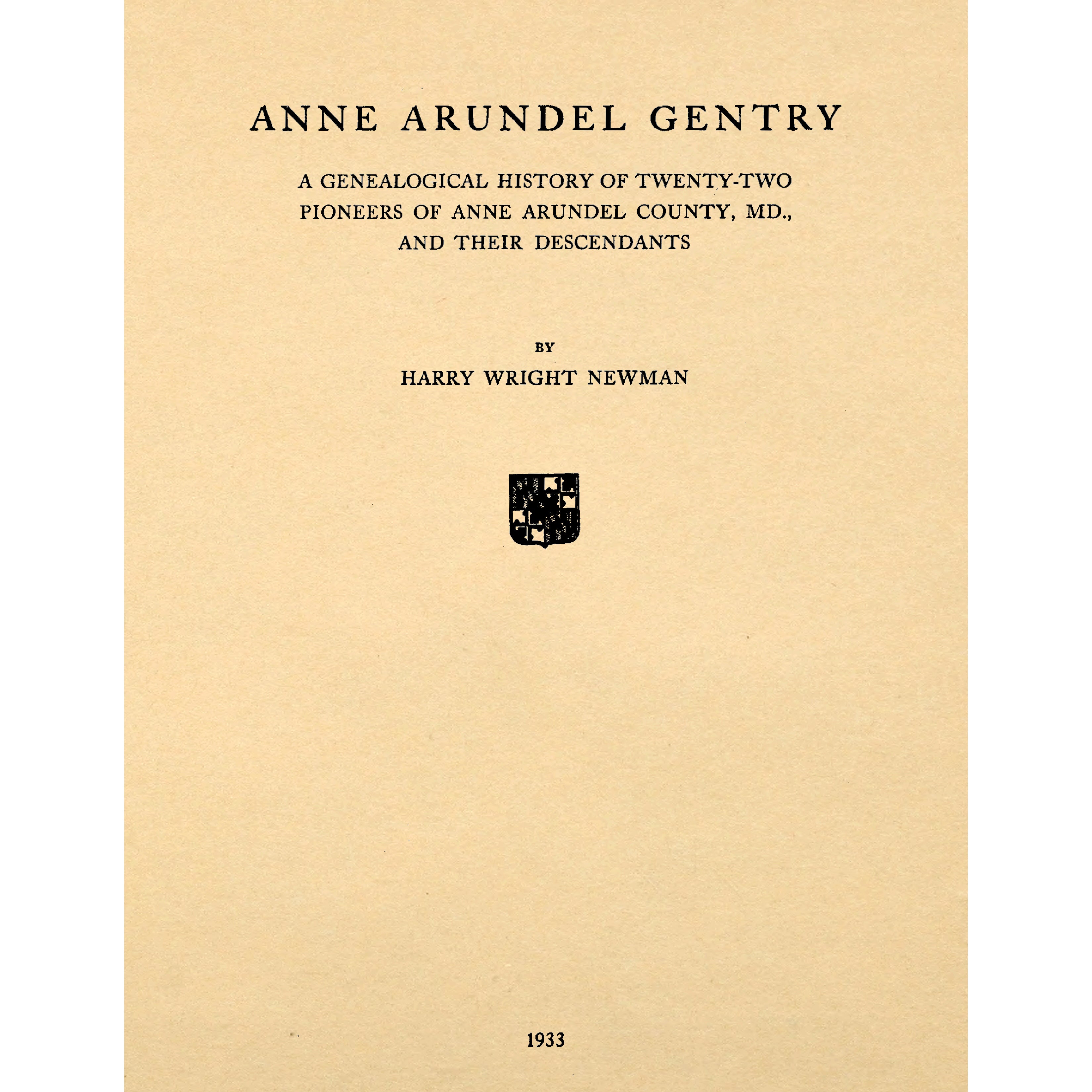 Anne Arundel Gentry;