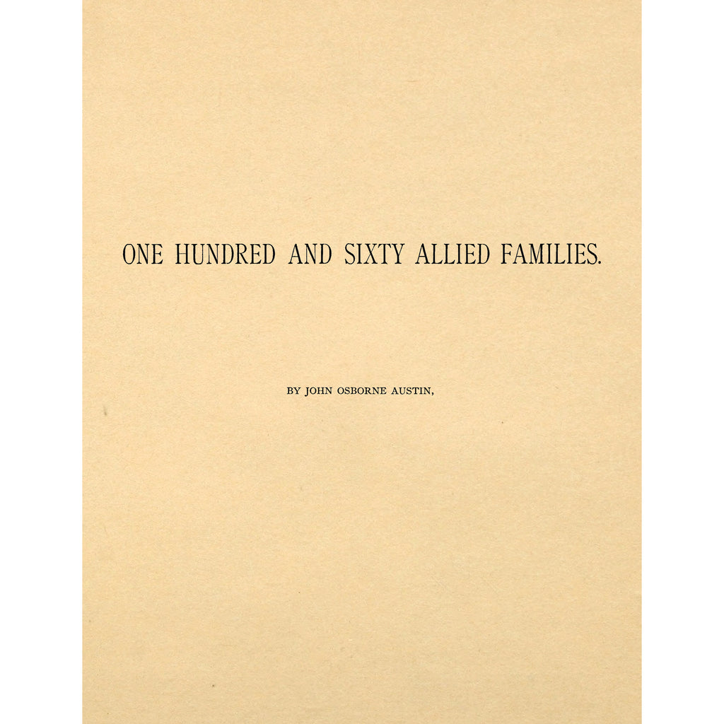 One Hundred and Sixty Allied Families