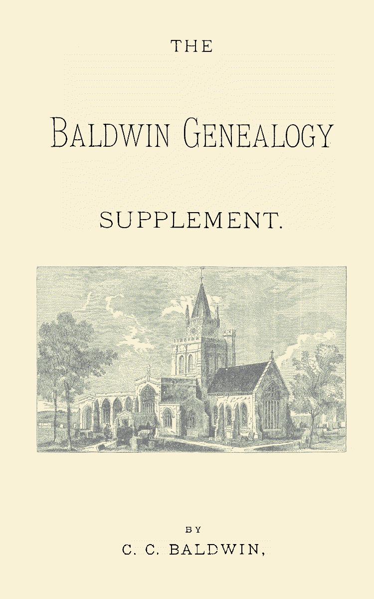 The Baldwin Genealogy Supplement