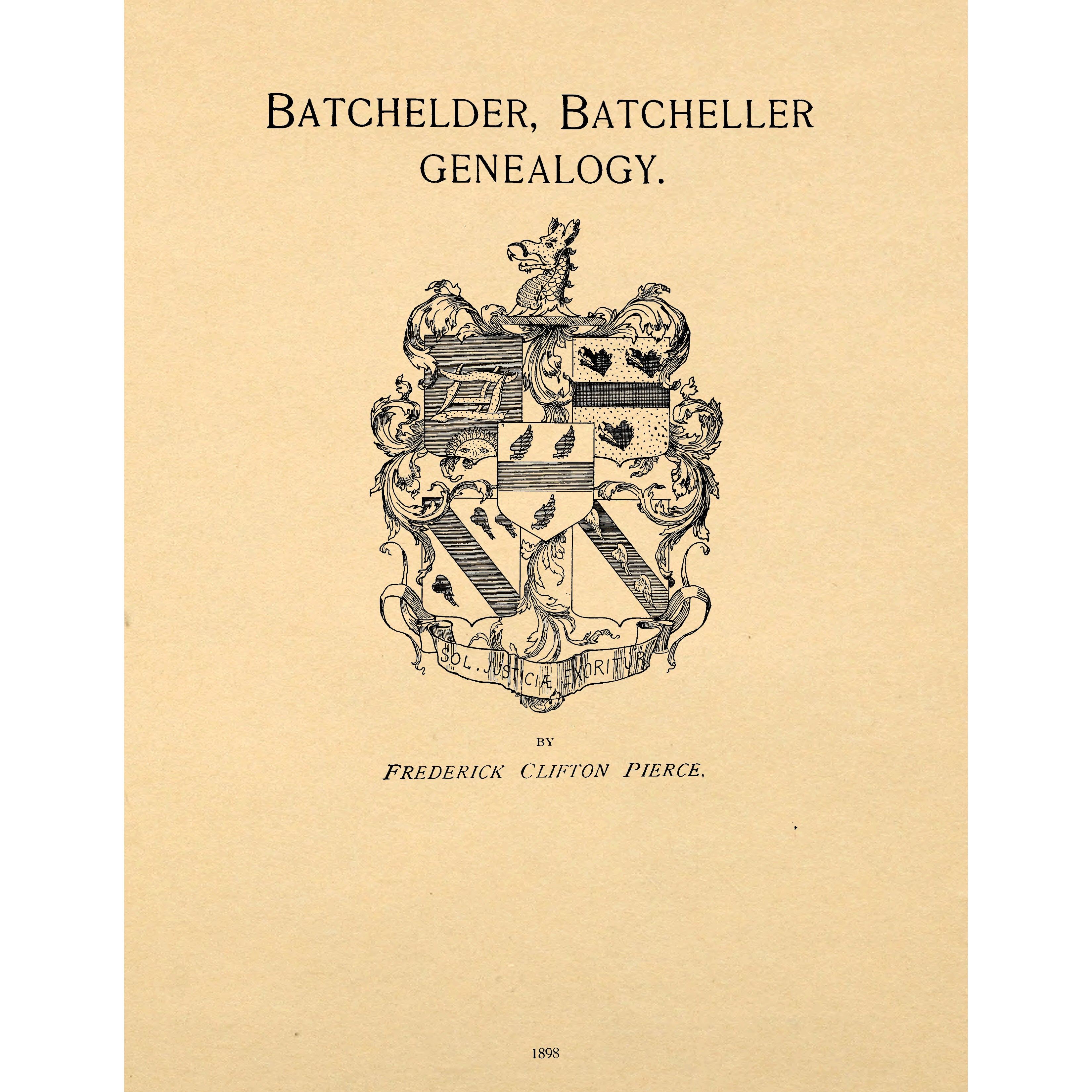 Batchelder, Batcheller Genealogy;