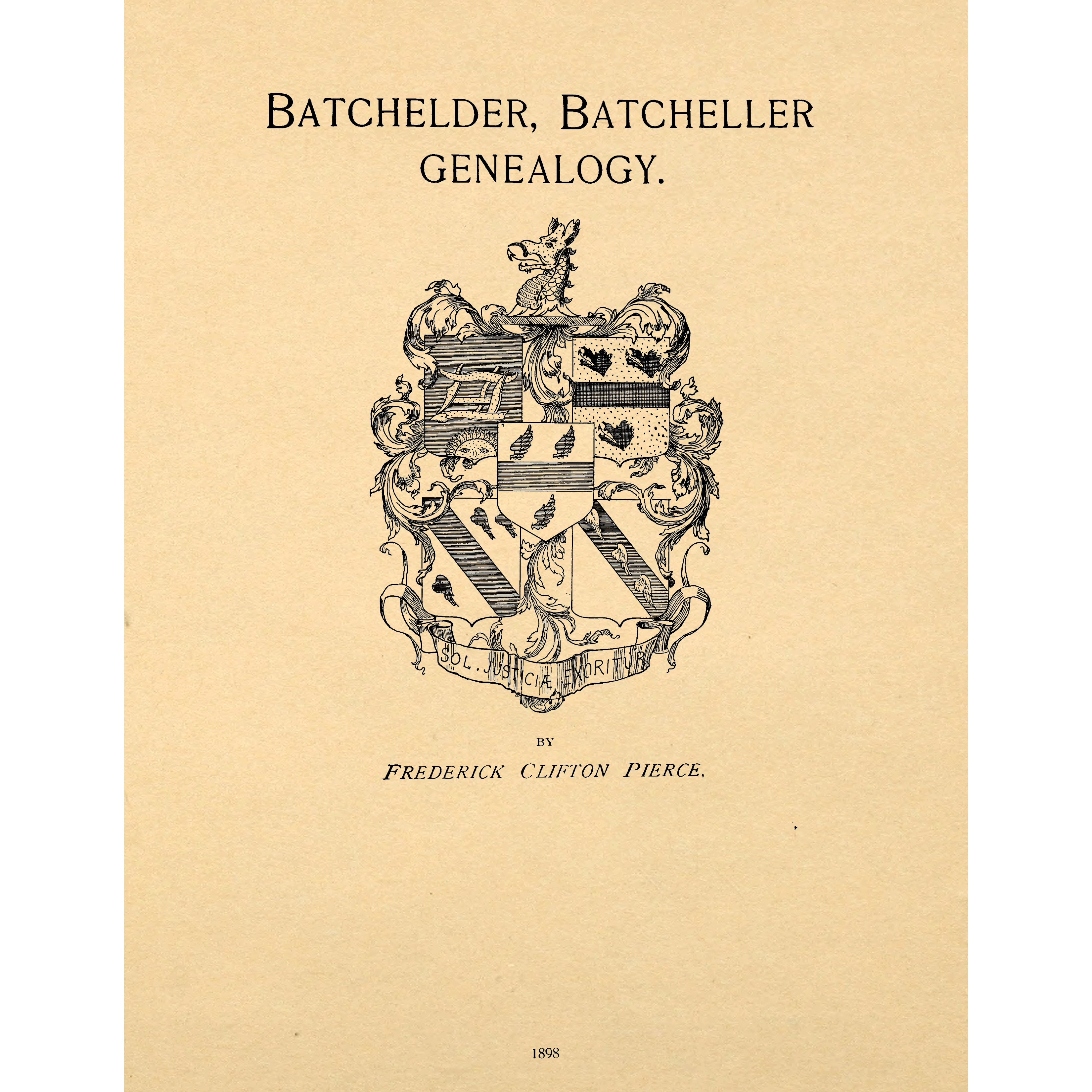 Batchelder, Batcheller Genealogy; Apple Manor Press