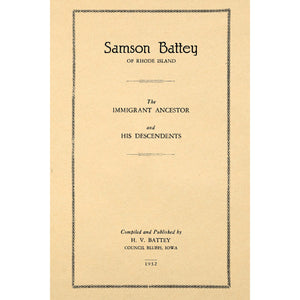 Samson Battey of Rhode Island