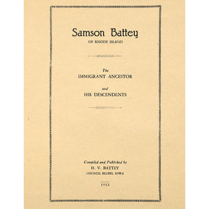 Samson Battey of Rhode Island