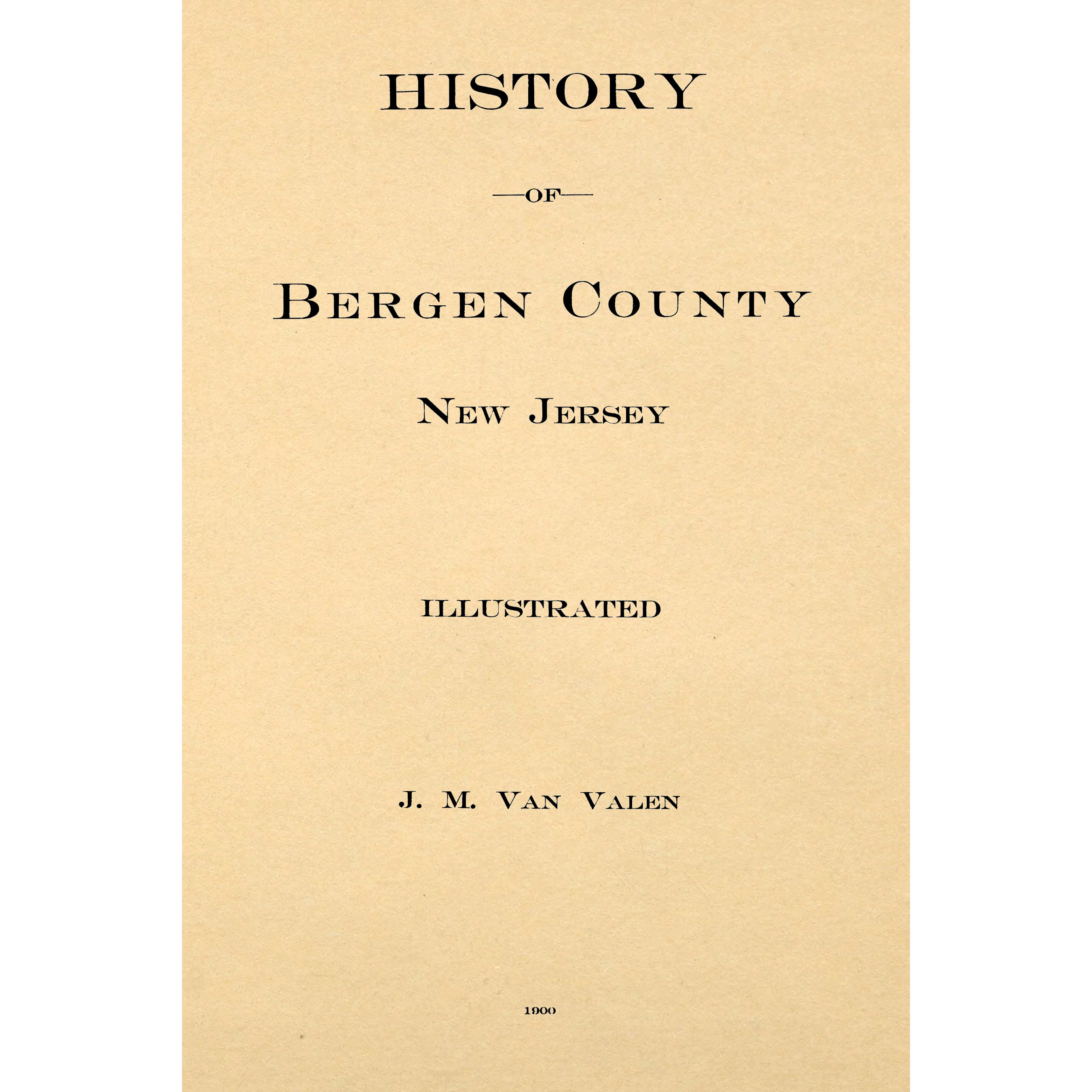 History of Bergen county, New Jersey