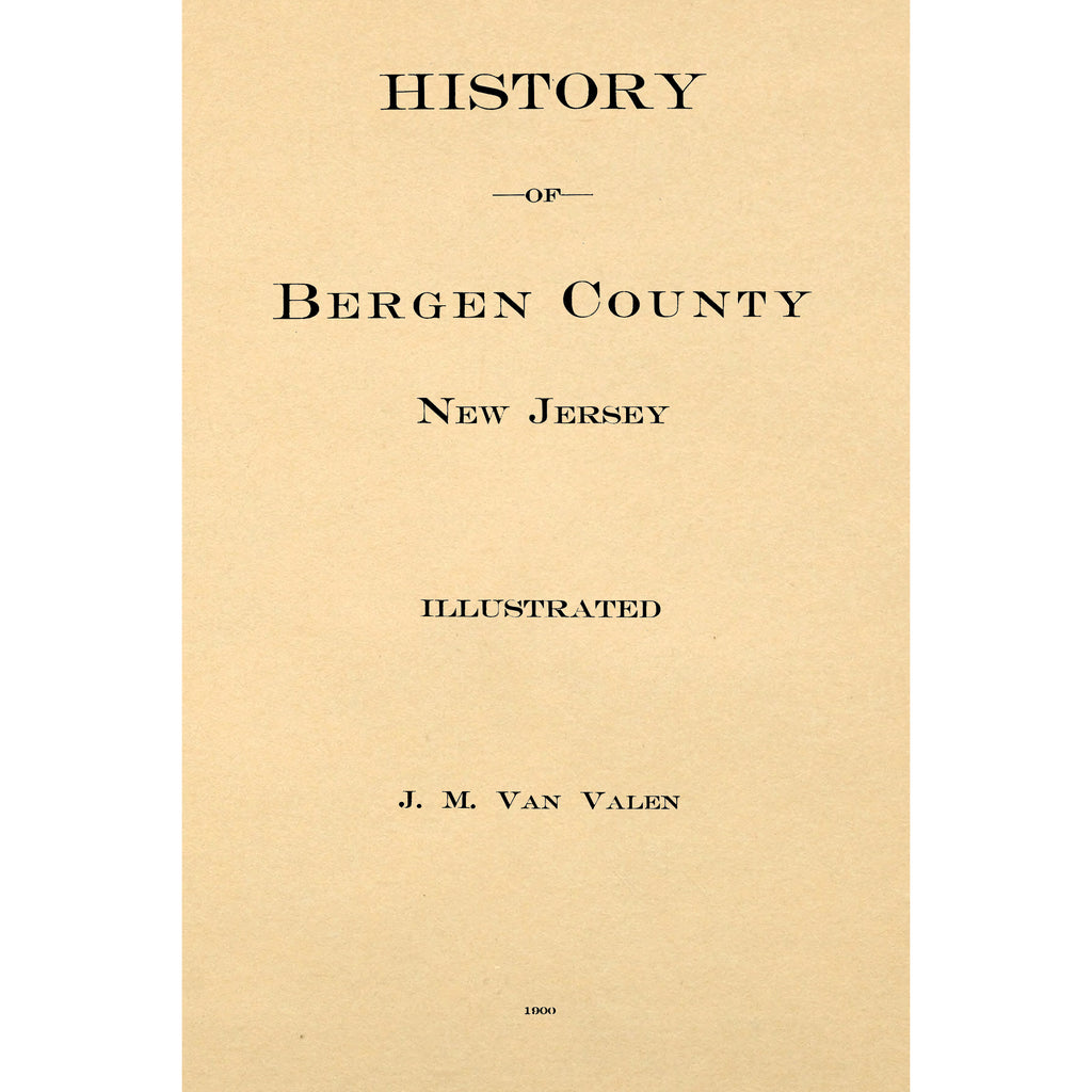 History of Bergen county, New Jersey