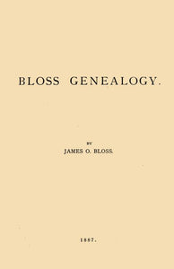 Bloss Genealogy
