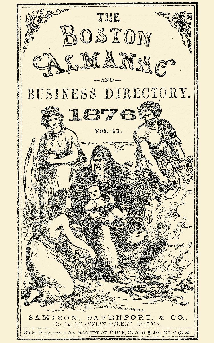 The Boston Almanac and Business Directory Directory 1876 vol. 41