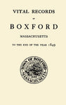 Vital Records of the Town of Boxford, Massachusetts