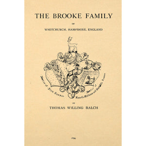 The Brooke Family of Whitchurch, Hampshire England