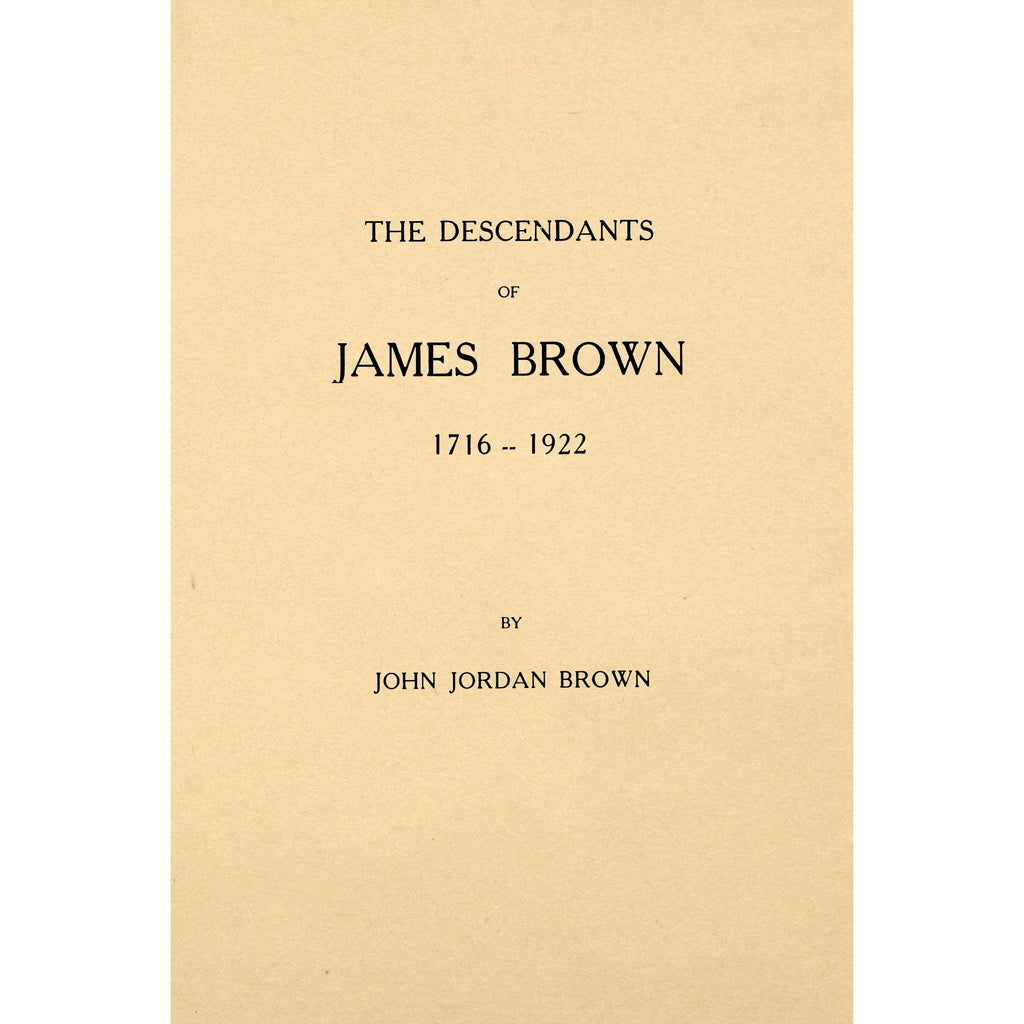 Genealogy of Rasselas Wilcox Brown and Mary Potter Brownell Brown, their descendants and ancestral lines