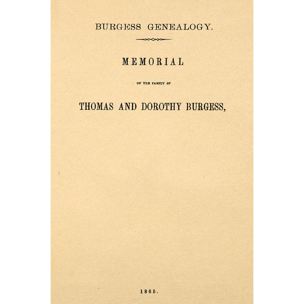 Burgess Genealogy.