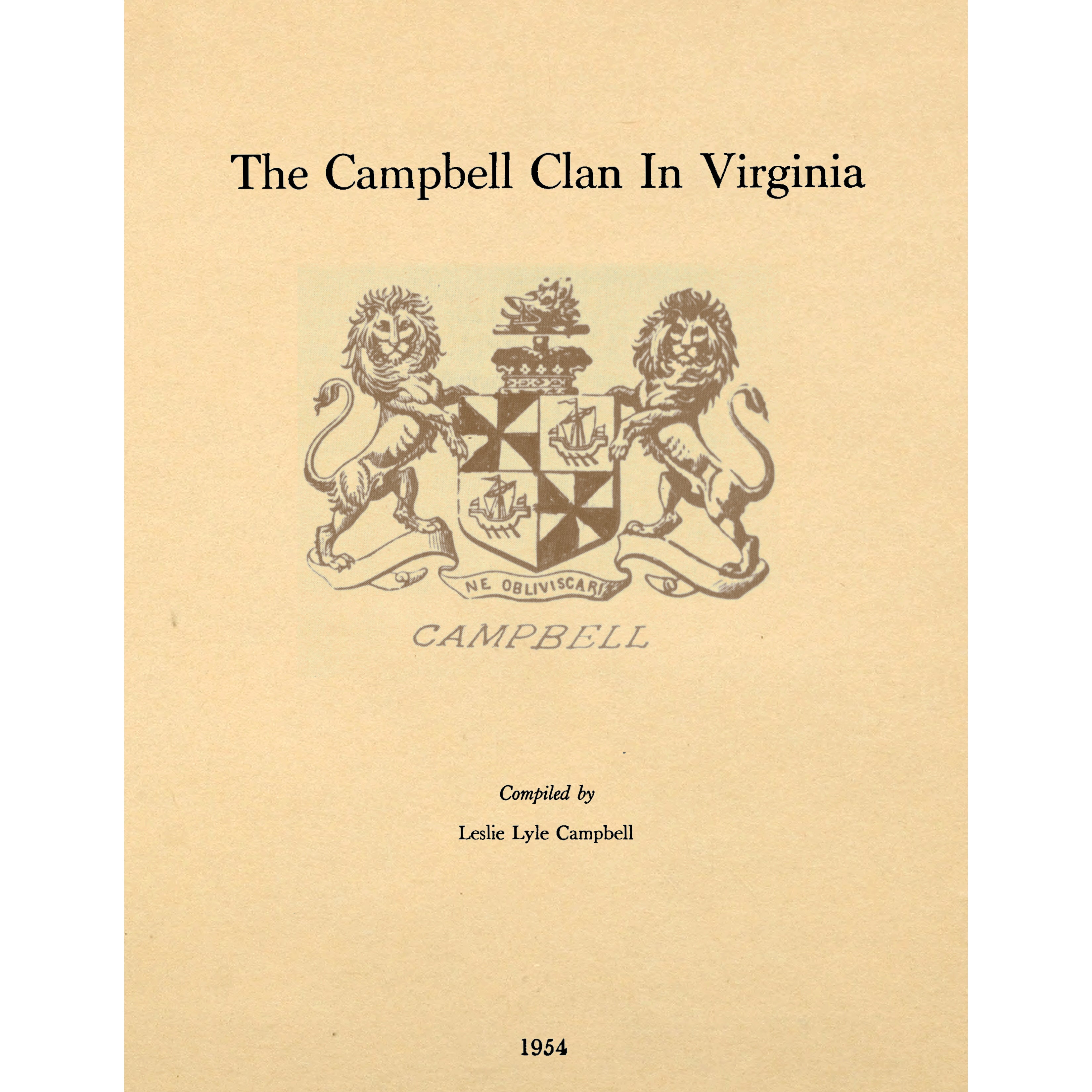 The Campbell Clan in Virginia
