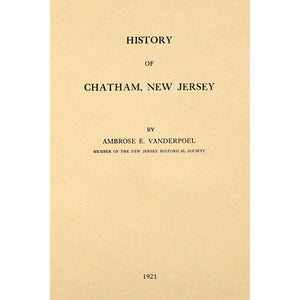 History of Chatham, New Jersey