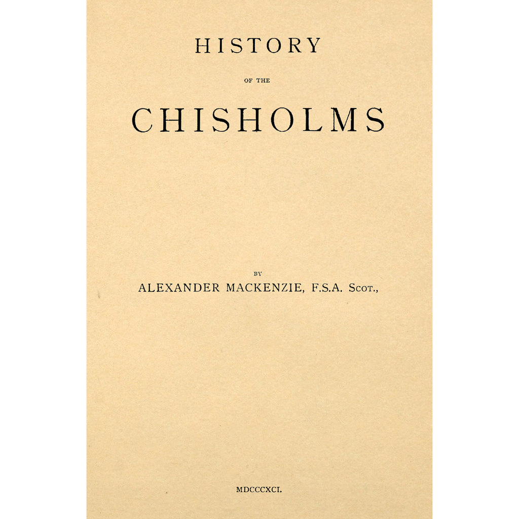 History of the Chisholms