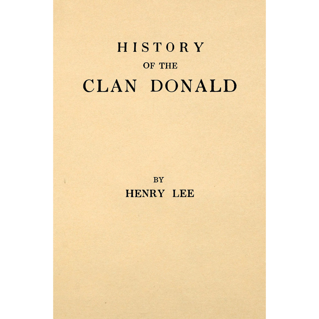 History of the Clan Donald