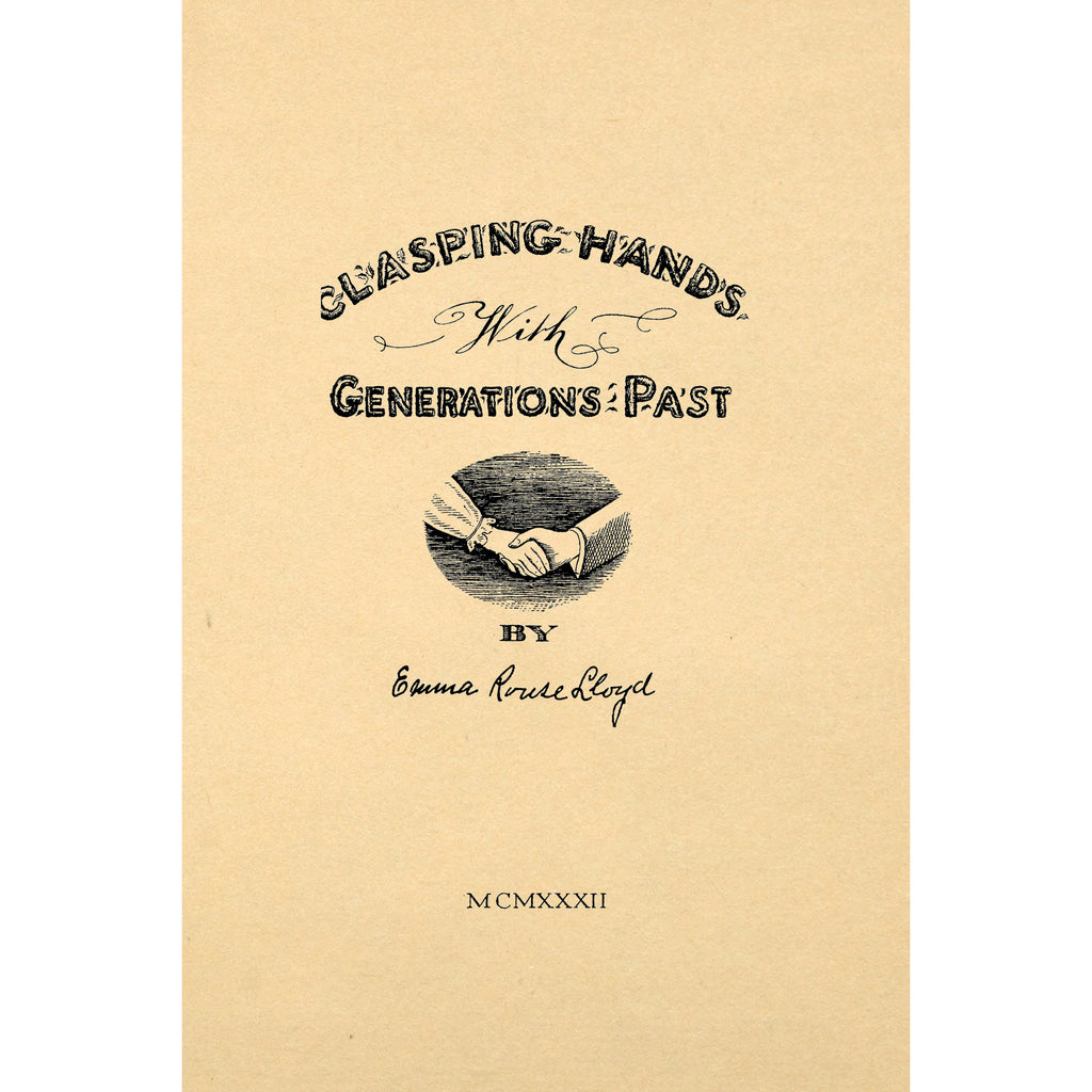 Clasping Hands With Generations Past