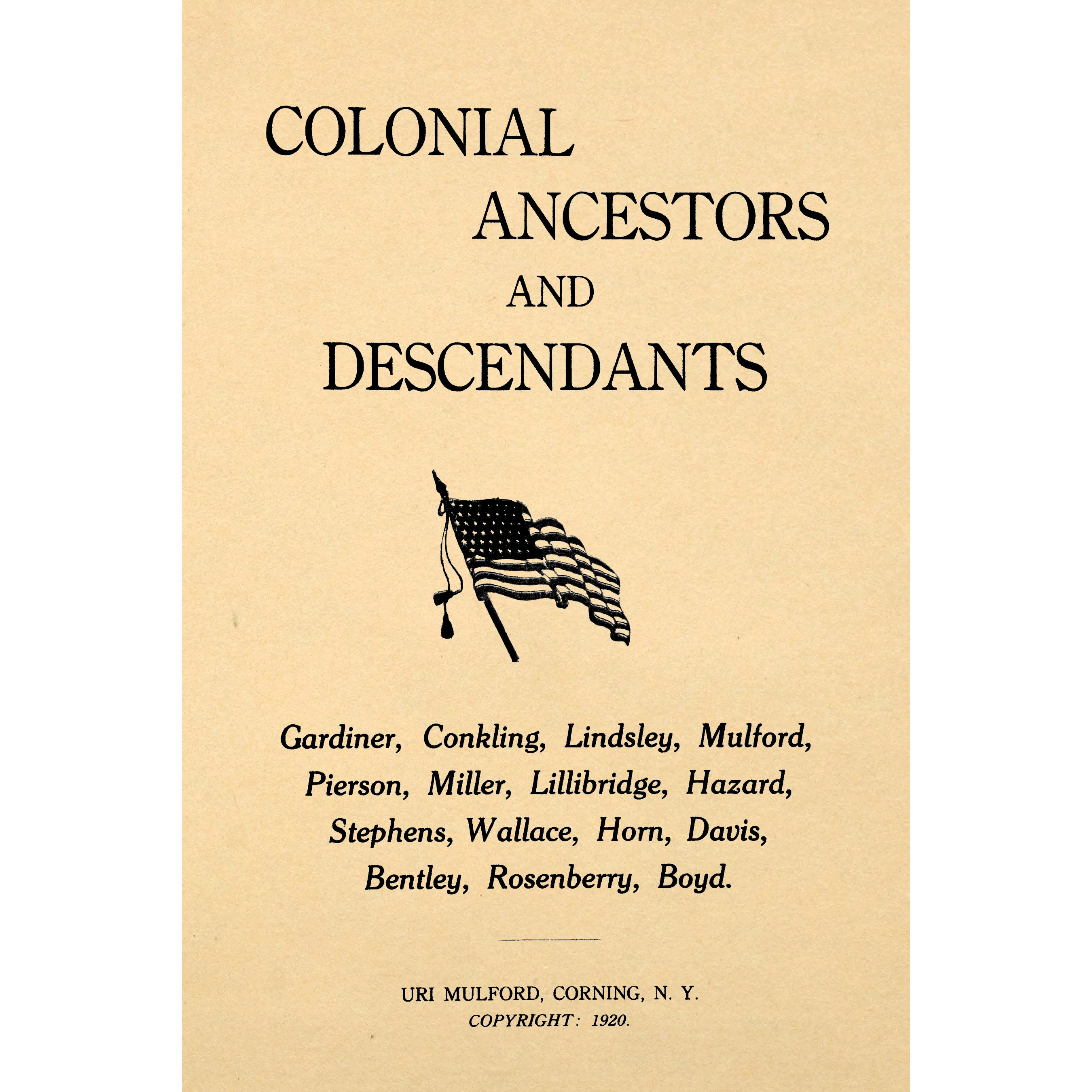 Colonial ancestors and descendants