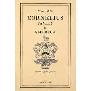 History of the Cornelius Family in America