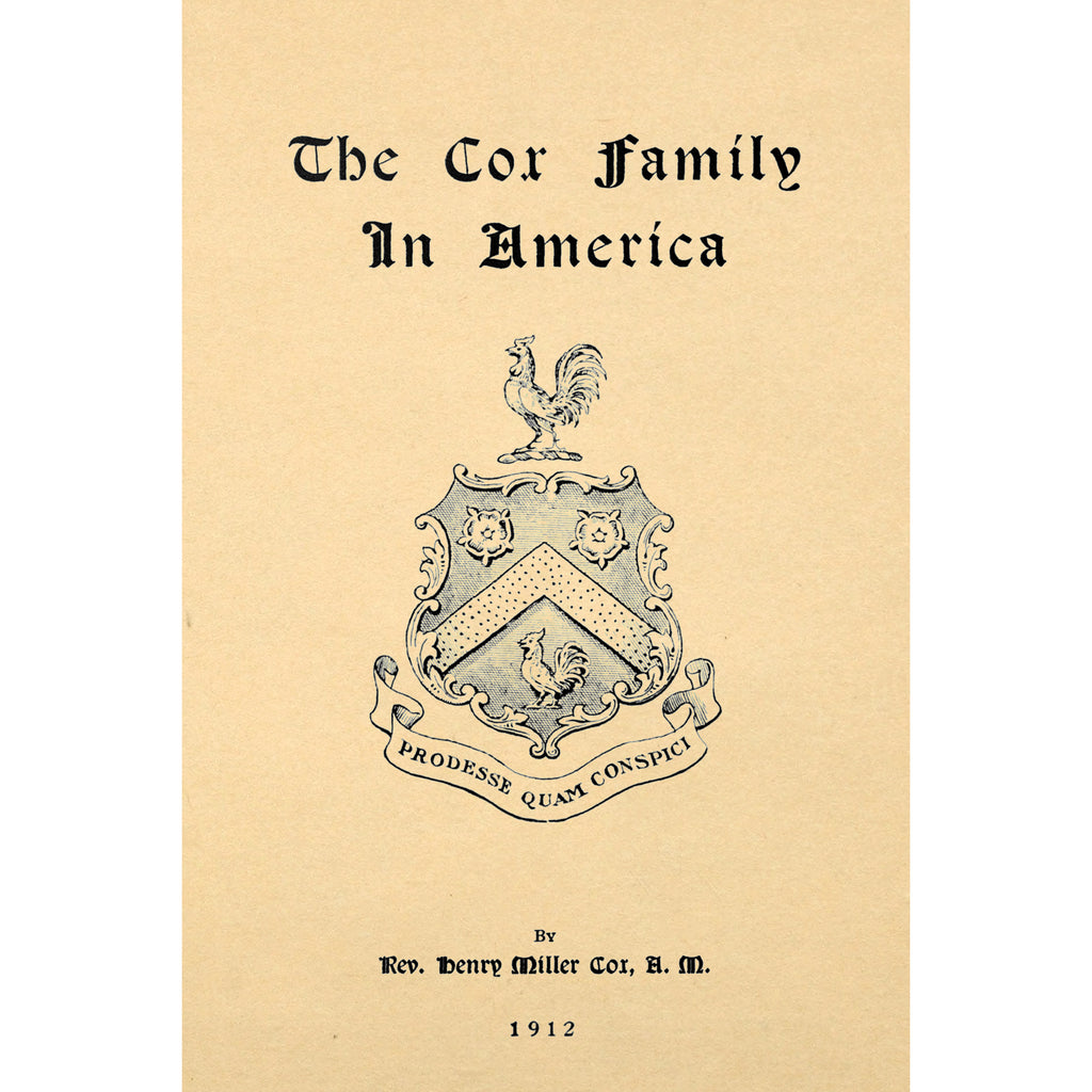 The Cox Family in America;