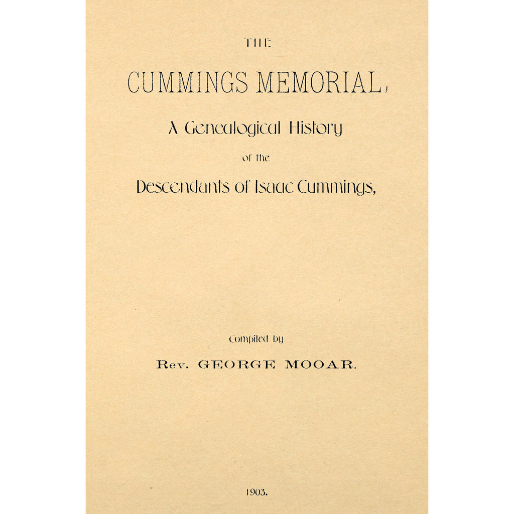 The Cummings Memorial;