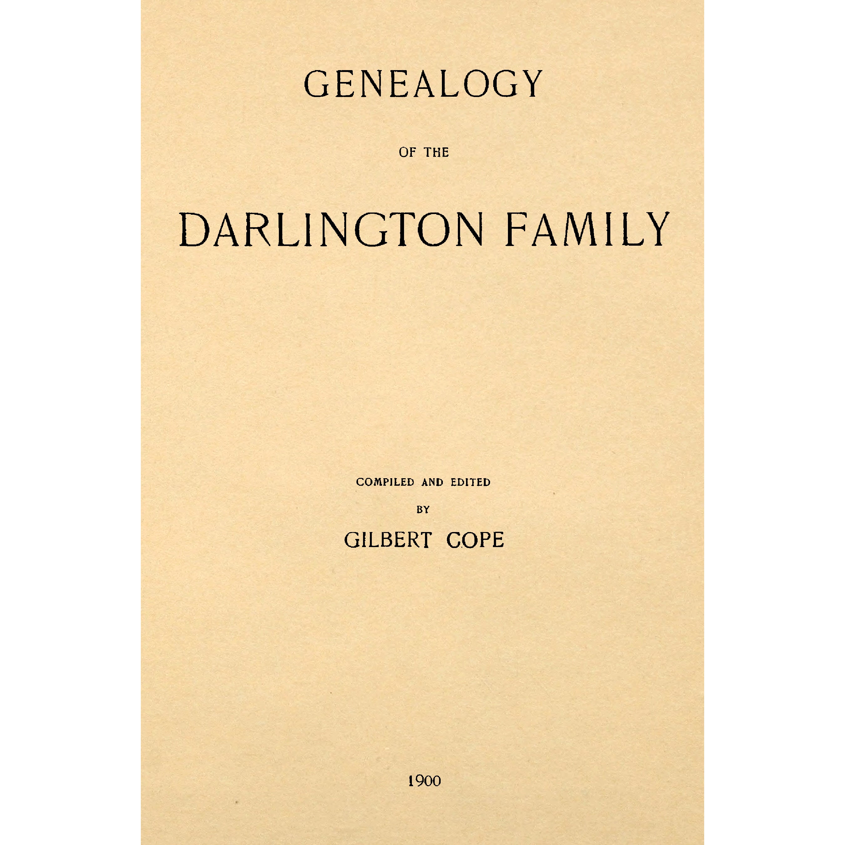Darling Family Tree Genealogy of the Darlington Family – Apple Manor Press
