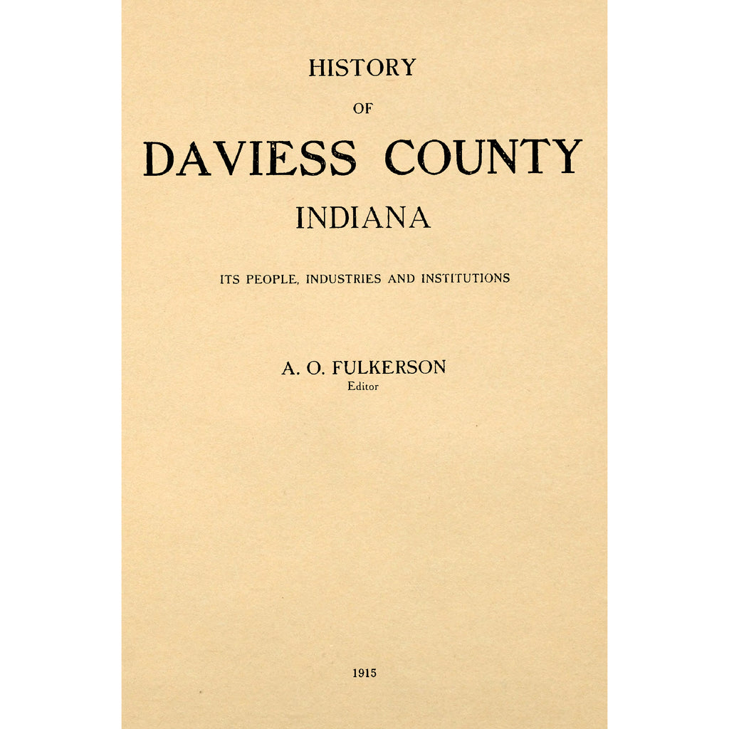 History of Daviess County, Indiana