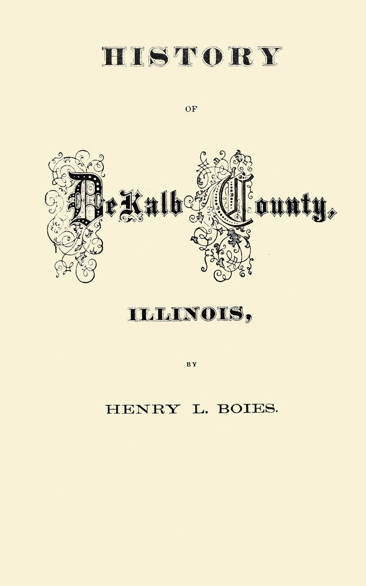 History of DeKalb County, Illinois,