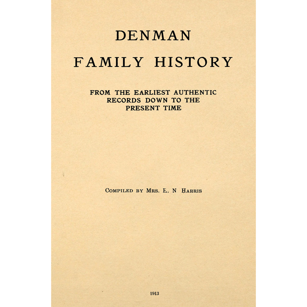 Denman Family History,