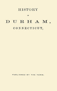 History of Durham, Connecticut,