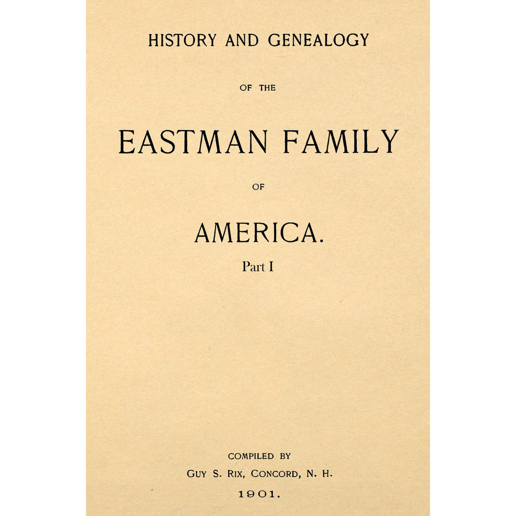 The Eastman Family Of America
