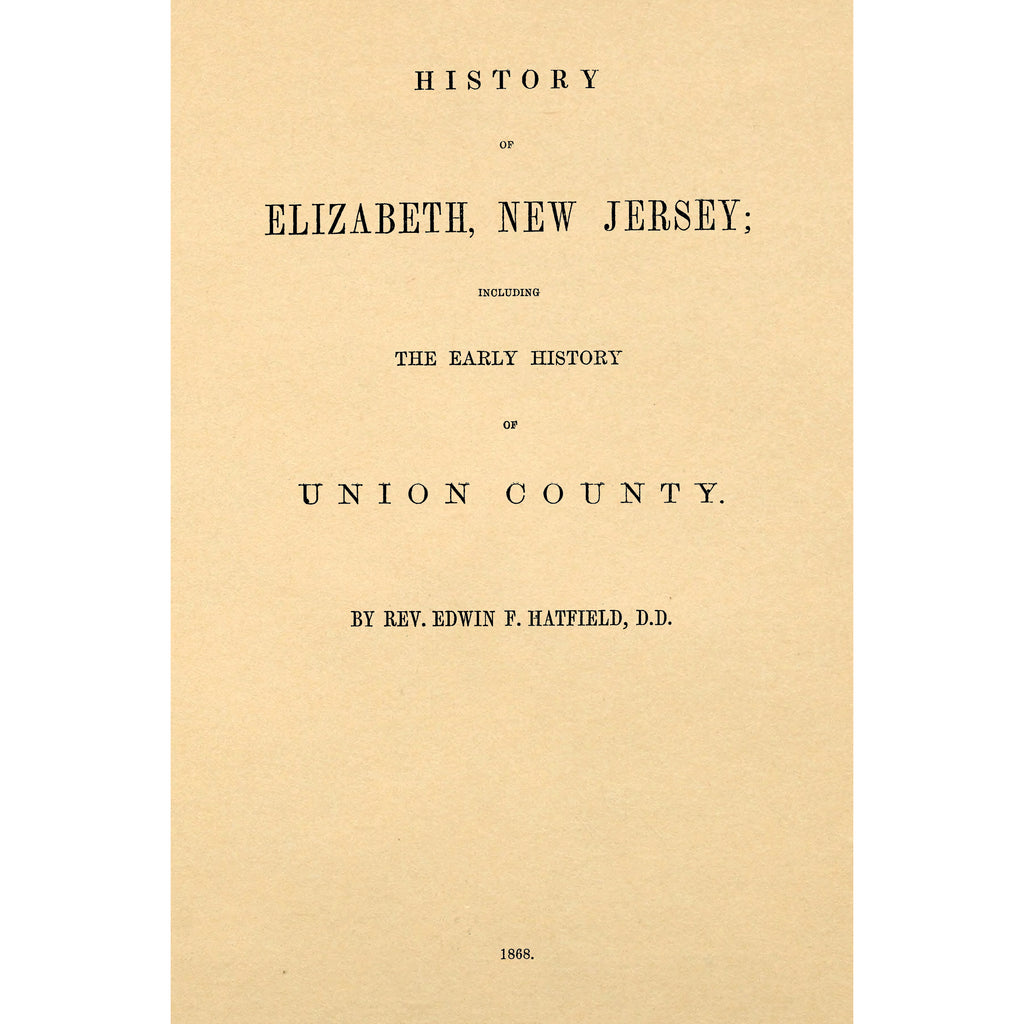 History of Elizabeth, New Jersey